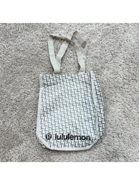 Lululemon Reusable Tote Bag with Zigzag Pattern