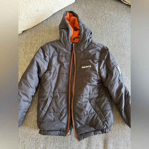Timberland fleece lined winter jacket boys youth 7