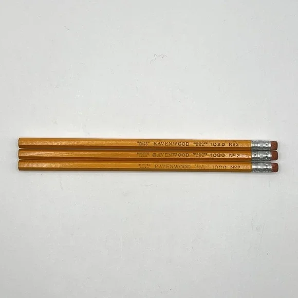 VTG Mid Century Ravenwood Reliance Pencils Bonded Lead 1080 No 2 Lot Of‎ 3