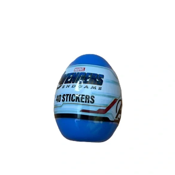 AVENGERS JUMBO PLASTIC EASTER EGG FILLED WITH 40 STICKERS NEW