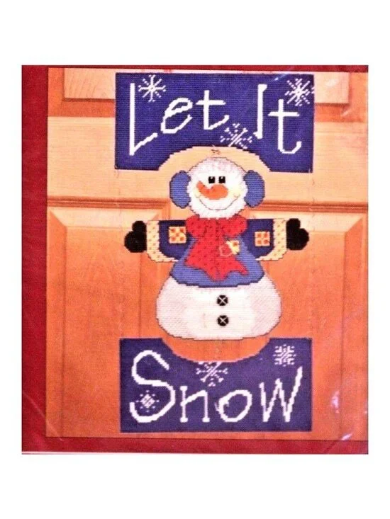 Janlynn Sugarplum Greeters Let It Snow Plastic Canvas Kit #1416 8.75