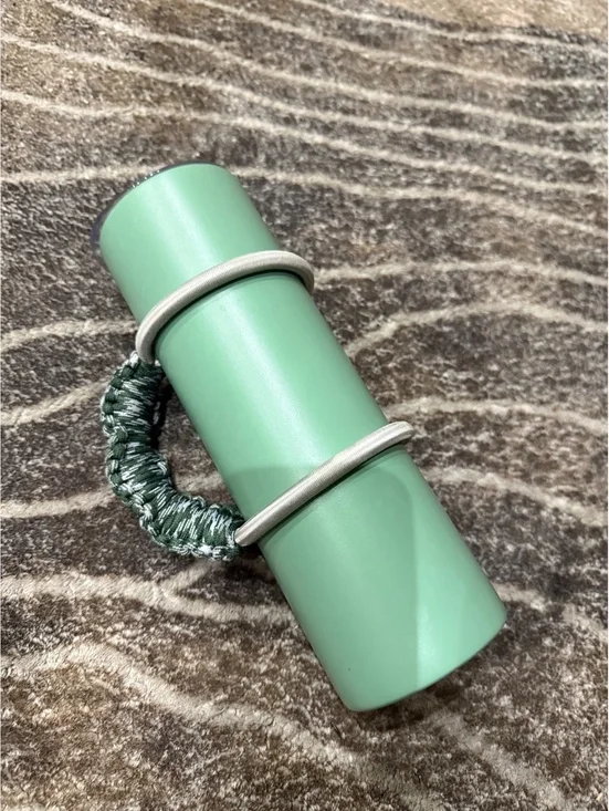 Cool unique army green bottle with Handle summer dark green