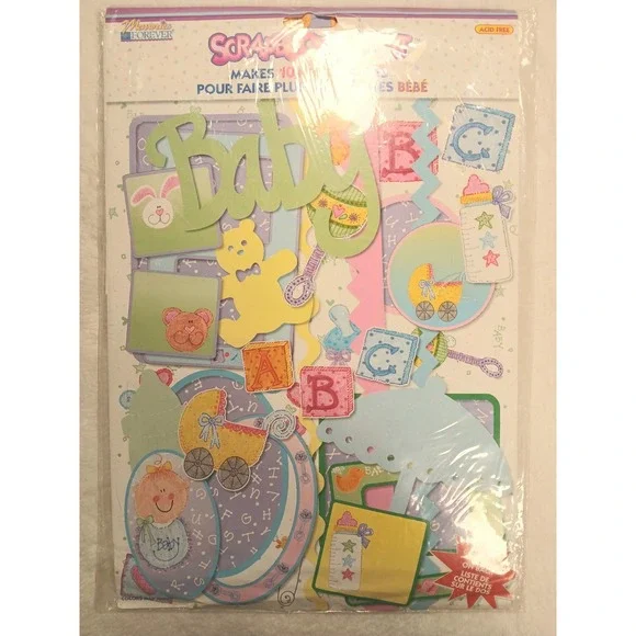 Westrim‎ Crafts Baby Scrapbooking Kit Vintage Pastels
