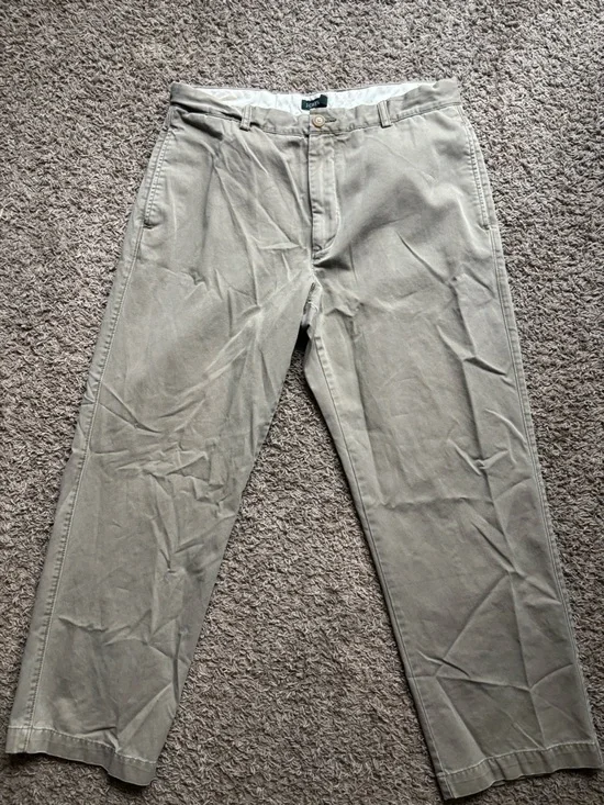 J. Crew Khaki Straight-Leg Chinos