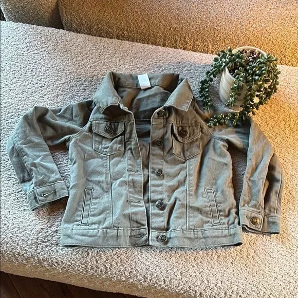 Carters Kids Green Denim Jacket