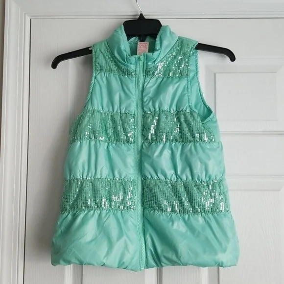 Faded Glory Girl's Full-Zip Puffer Vest