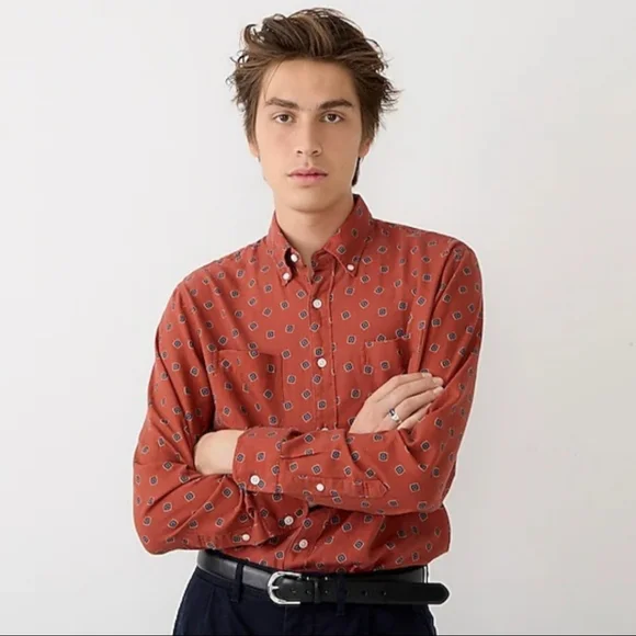 J.Crew Cotton Wool Challis two-pocket shirt  1 ea. 3 colors left Men's LG SO