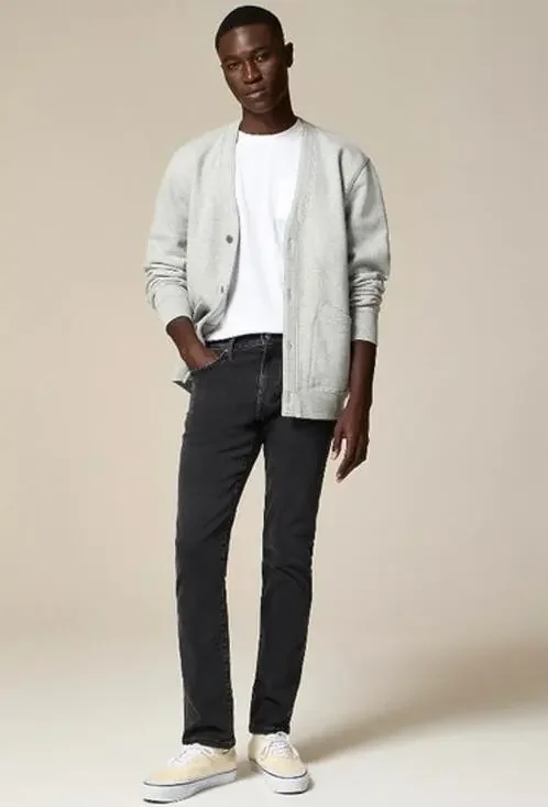 NWT J. Crew Men's 770™ Straight-Fit Stretch Jean In Dark Charcoal Wash Black 30