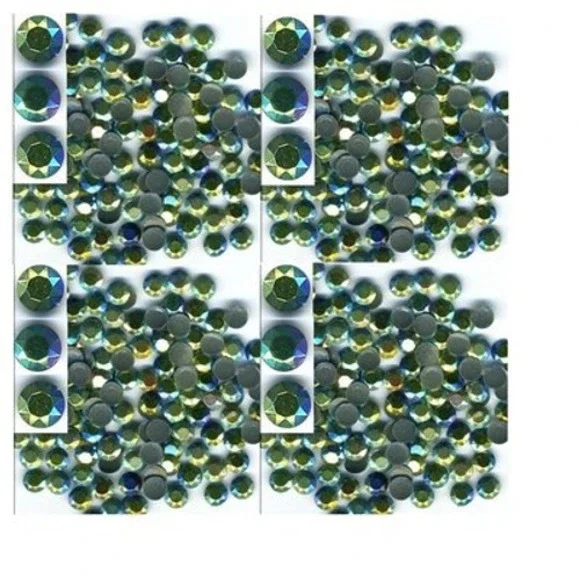 RHINESTUDS Faceted 2mm AB ICE SEA Hot Fix 144 PC‎