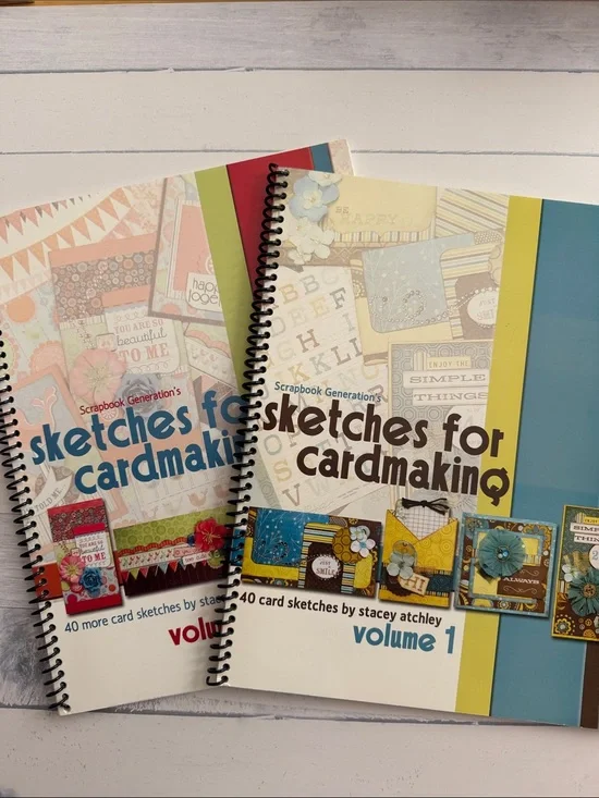 Sketches for Cardmaking Volumes 1 & 2 | Set Spiral Bound Idea Books
