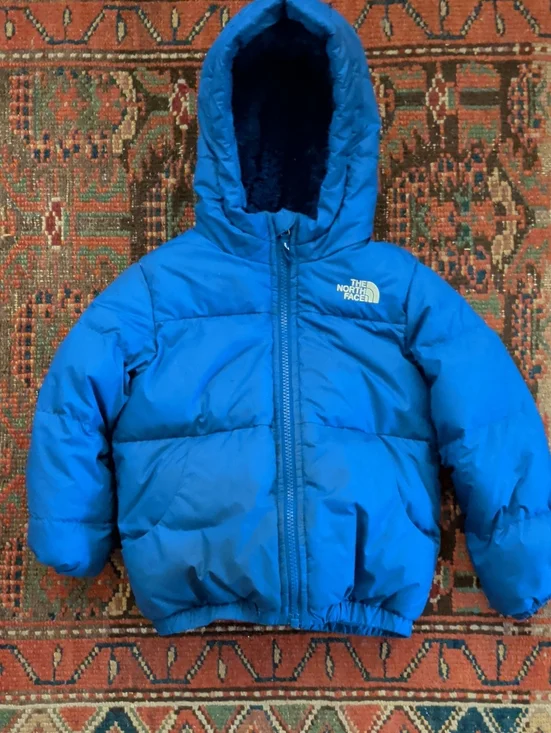 The North Face Royal Blue Puffer Jacket with Hood