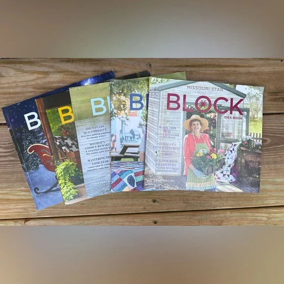 Set of 5 Missouri Star Quilt BLOCK Magazines Idea Book 2021