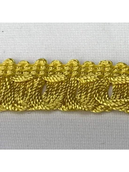 Yellow Braided Loop Trim 7 yards Decorative Ribbon Craft Supplies