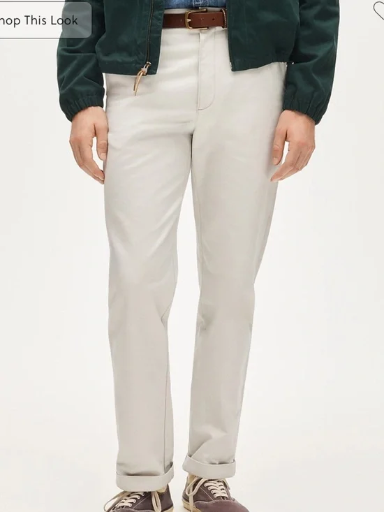 J crew stone Broken-in Straight chino pant size 34 32