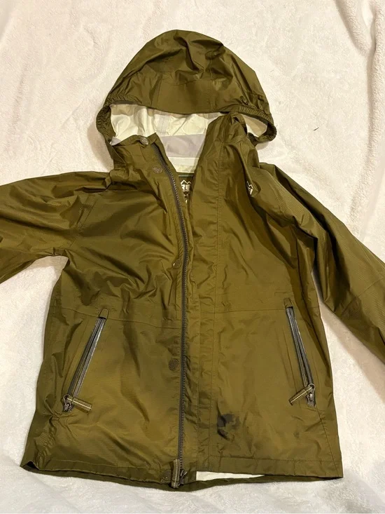 REI Co-op Olive Green Jacket with Light Gray Lining