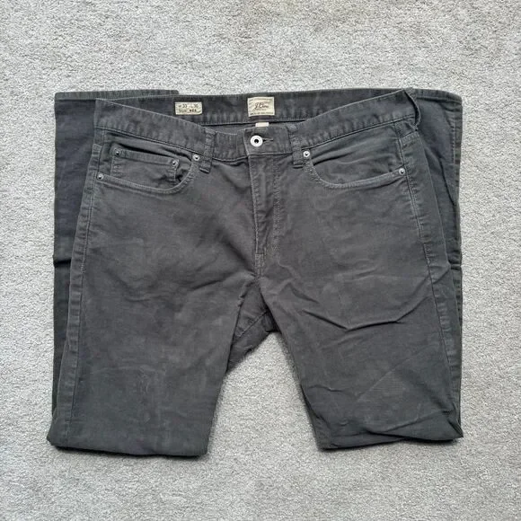 J Crew Gray Corduroy Reimagined Chino Slim Fit Pants