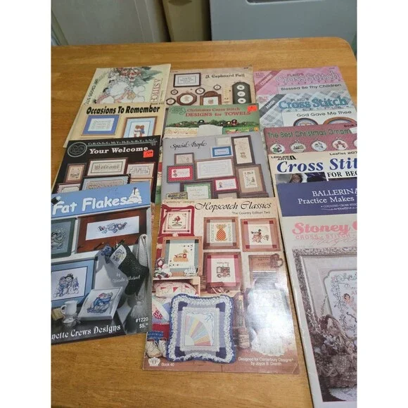 Lot of 14 Cross Stitch Leaflets