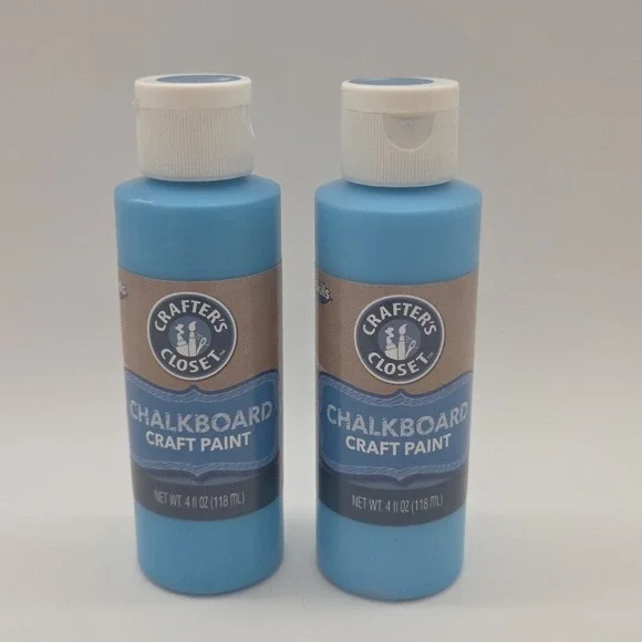 NEW Lot Of 2 ArtSkills Crafter's Closet Chalkboard Craft Paint 4 fl oz (118 ml)