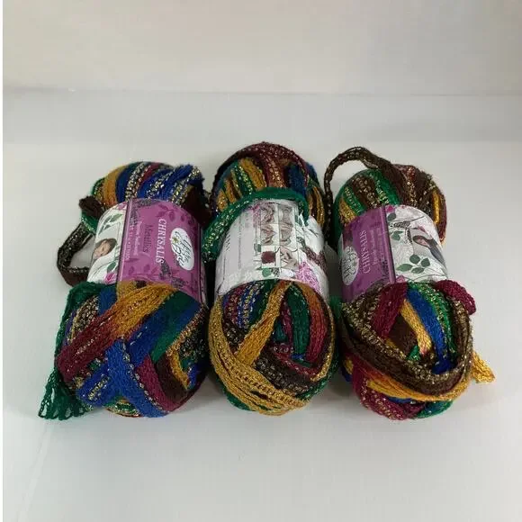 NWT Yarn Bee Multicolor Chrysalis Metallics Pipevine Swallowtail Yarn