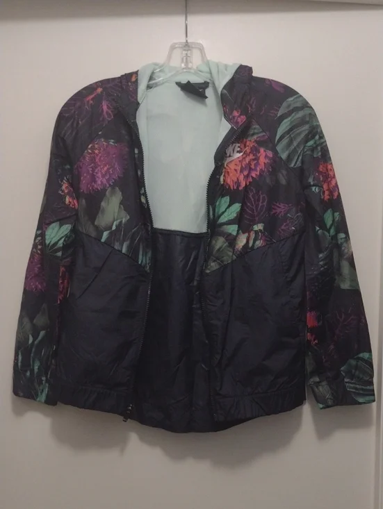 Nike Kid's Black Floral Jacket (J1181)