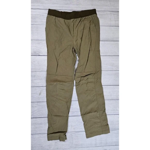 REI Co-op Hiking Pants Boys XL 18 Olive Nylon Outdoor Trail Pants Casual