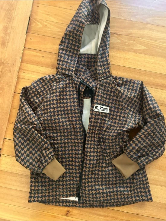 Mini Rodini Houndstooth Rain Wind Jacket