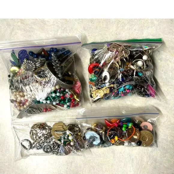Assorted Broken Jewelry for Crafting and‎ Repair Over 3 Lbs.