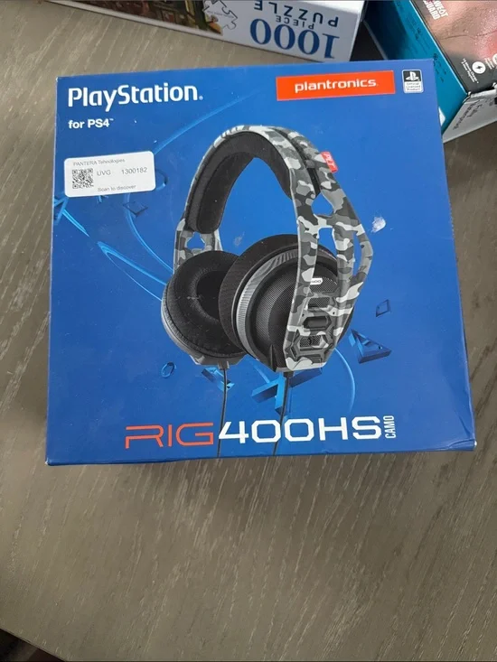 RIG 400HS Camo Gaming Headset for PS4 - Gray Camo