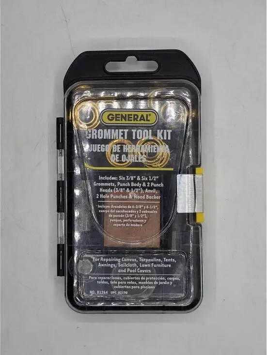 General Tools Grommet Tool Kit 81264 – Repair Canvas Tarp Tent – 3/8