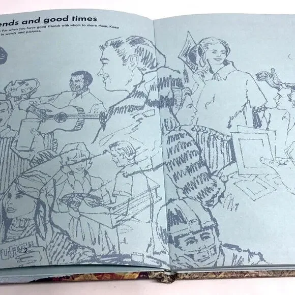 Vintage 1970s Scrapbook Memory‎ Book High School Senior Memories