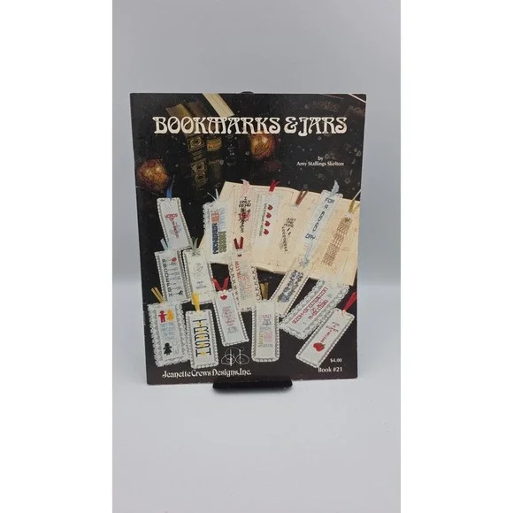 Bookmarks & Jars, Book #21, 1982, Cross Stitch Pattern Booklet‎