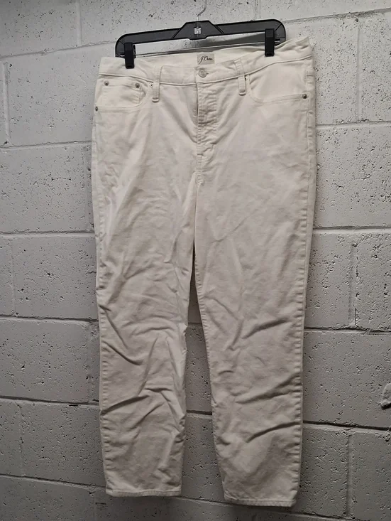 NWOT Mens J. Crew Off-White Corduroy Straight-Leg Jeans