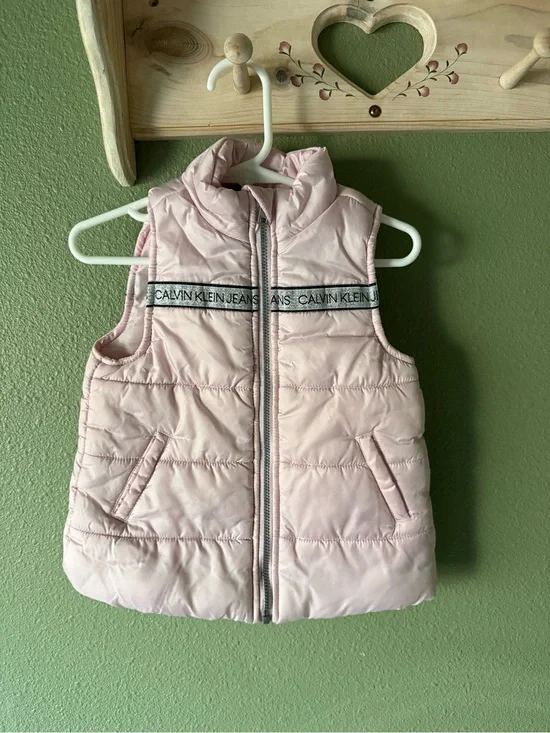 Calvin Klein kids Pink Quilted Puffer Vest