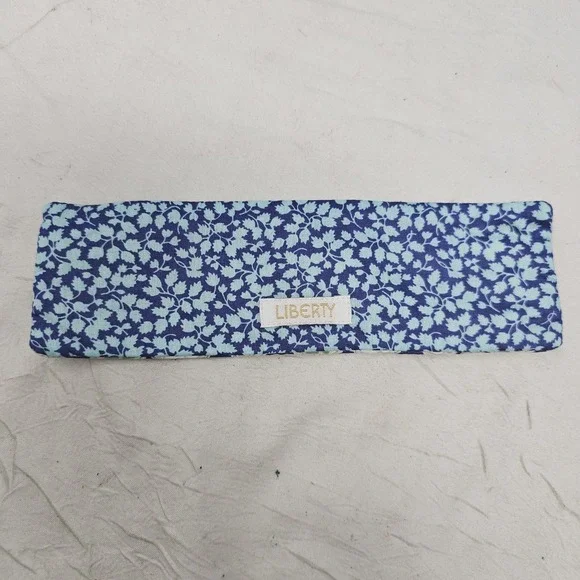 Liberty  Fabric Makeup Pen Sleeve Holder Blue Floral‎
