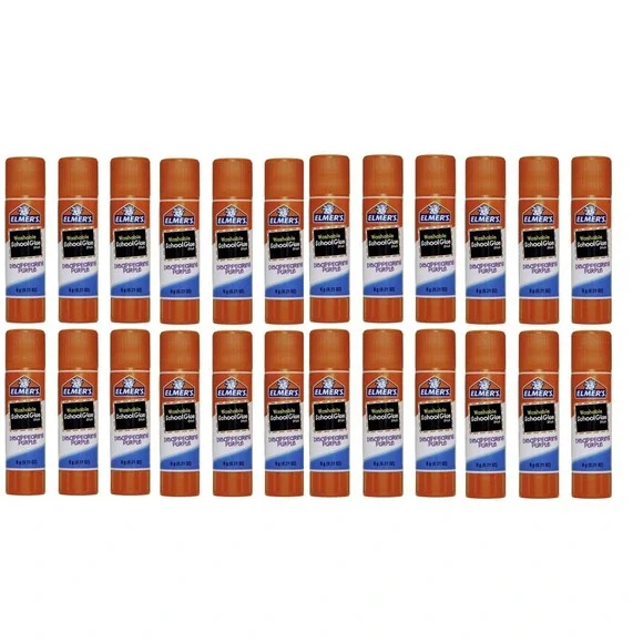 Elmers Washable‎ Disappearing School Glue Sticks Purple Glue Stick 24-Pack