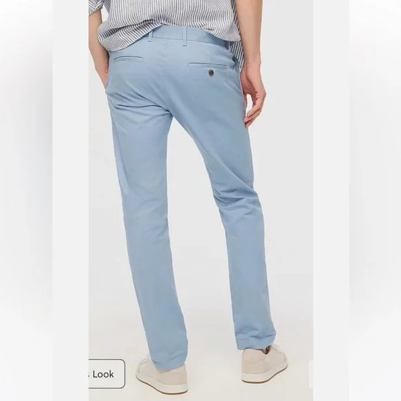 Men’s light blue J crew flex slim chino pants