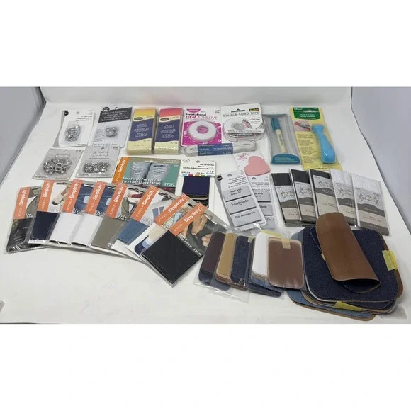 Lot of Simplicity Bondex Patches Dritz Labels‎ Clover Tools - Sewing Mending