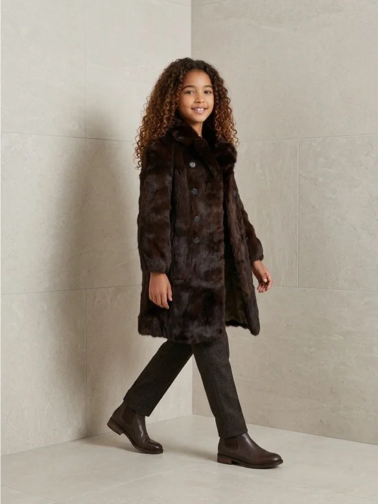 Princess Caravelle Authentic Rabbit Fur Coat