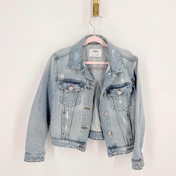 Zara Light Blue Jean Jacket for Kids