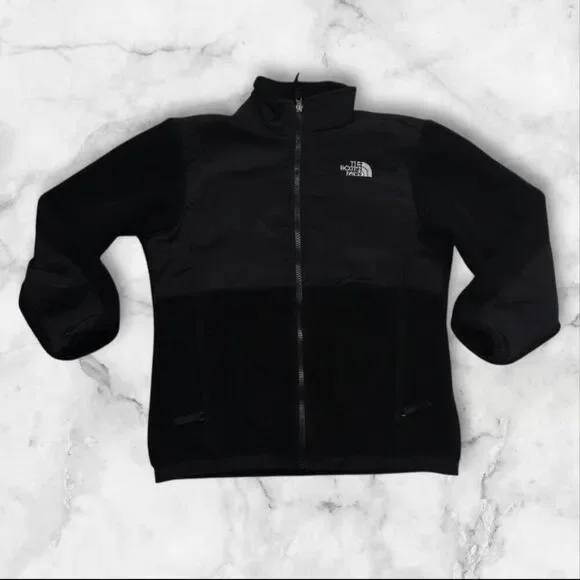 The North Face Denali Black Full Zip Jacket Girls Size Large