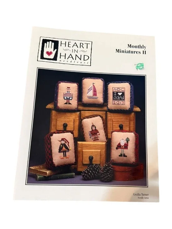 Heart In Hand Monthly Miniatures II Needlecraft Pattern Book