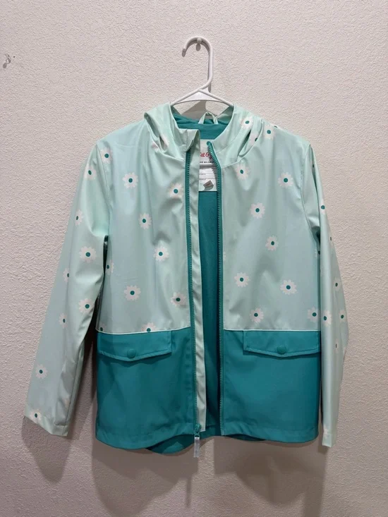 Cat & Jack Teal Mint Floral Jacket