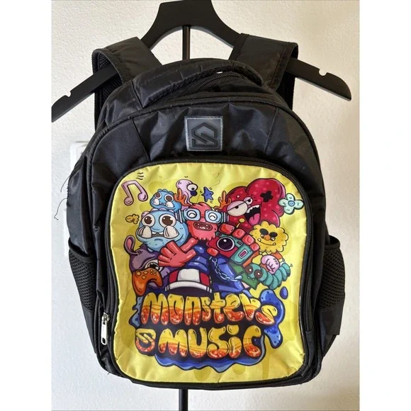 Monsters Music School Backpack Cartoon Anime Character Monster Kids