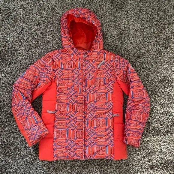 Spyder Girl's Hottie Ski Jacket Coat Orange Youth size 14