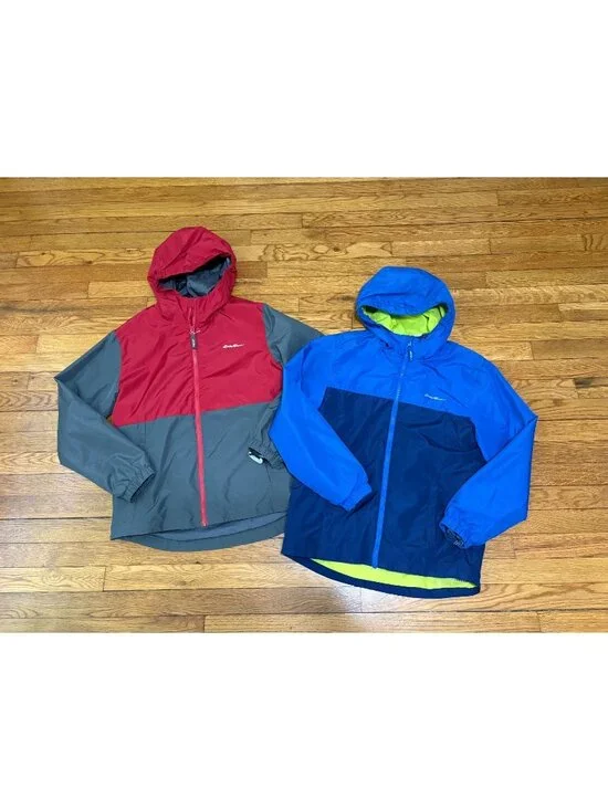 Eddie Bauer Boys 3-in-1 Jacket Size Large 14/16 *Lot of 2* Red Blue Winter Coat