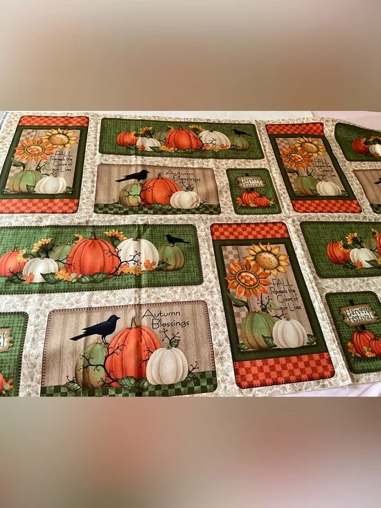 Halloween Fabric Panel Angela Anderson  V.I.P. Exclusive Autumn Festival 23”x44”