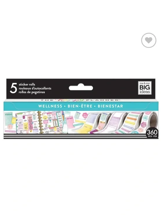The Happy Planner | Wellness Sticky Rolls