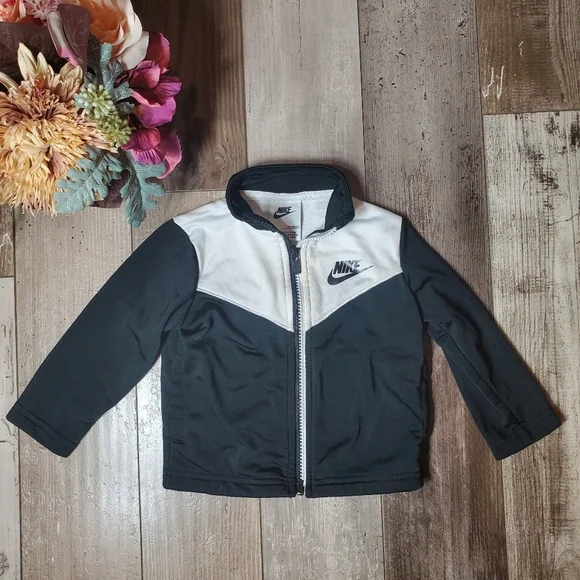 Nike Baby Track Jacket White & Black Size 12m