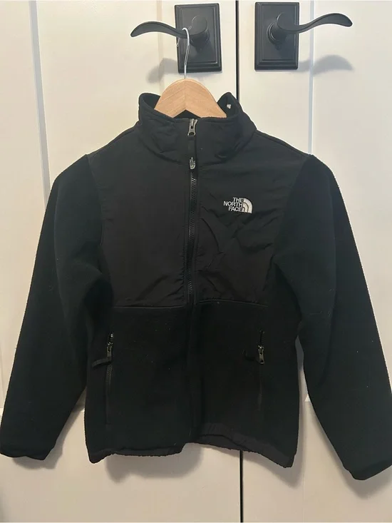 The North Face Black Kids Fleece Jacket with Wind Panel