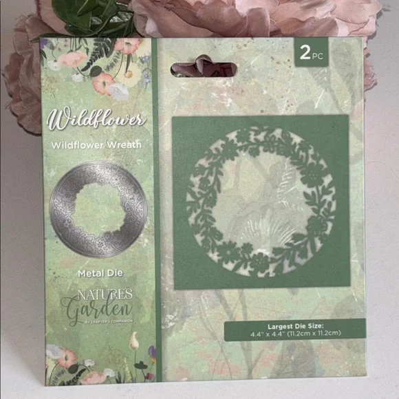 Nature's Garden Wildflowers Wildflower Wreath Metal Die NWT UNOPENED